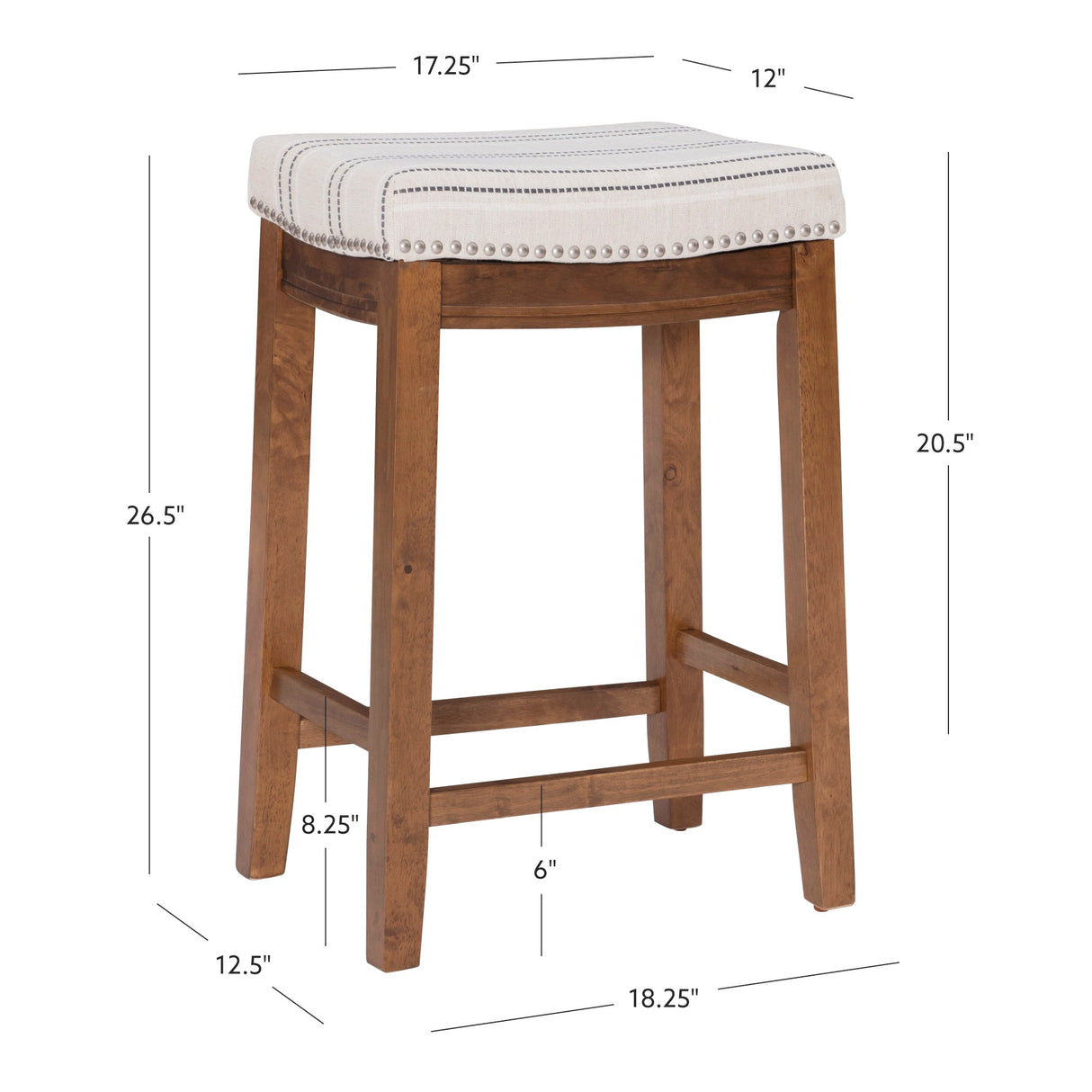 Claridge Linen Stool