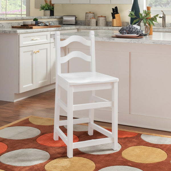 York White Counter Stools (Set of 2)