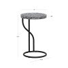 Capiz Round Metal Side Table