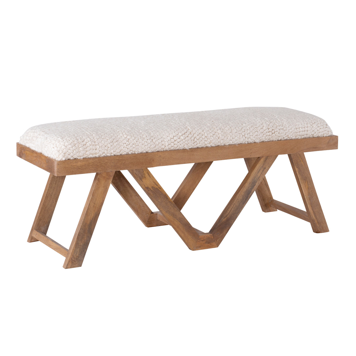 Benicio Brown Upholstered Bench
