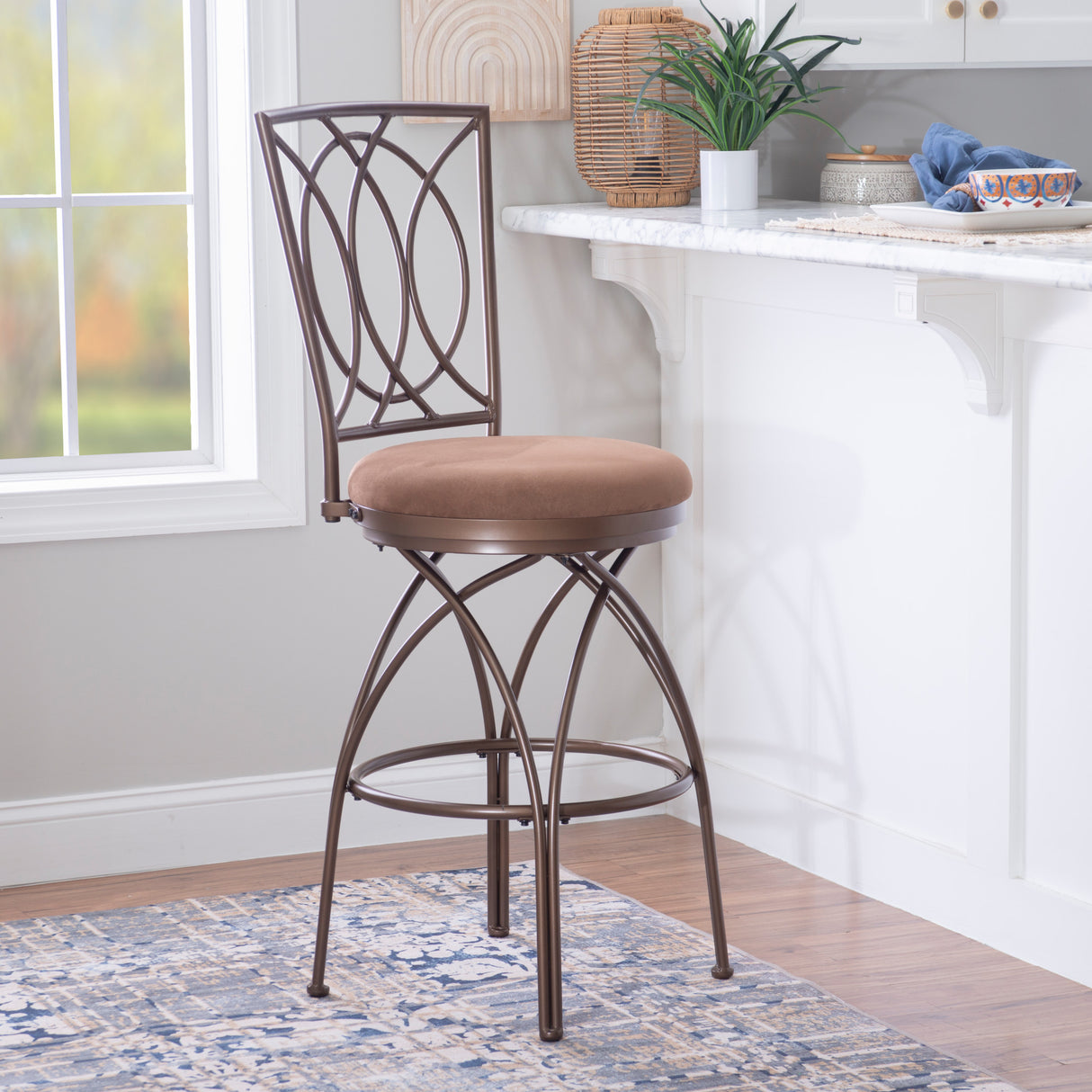 Brasco Big And Tall Bronze Stool