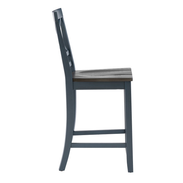 Laurel Blue Counter Stools (Set of 2)