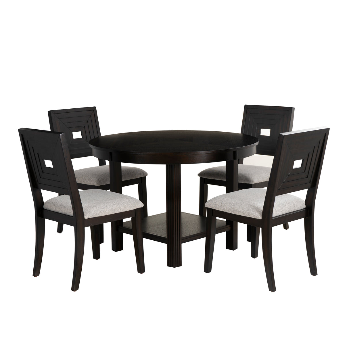Ingram 5PC Black Dining Set