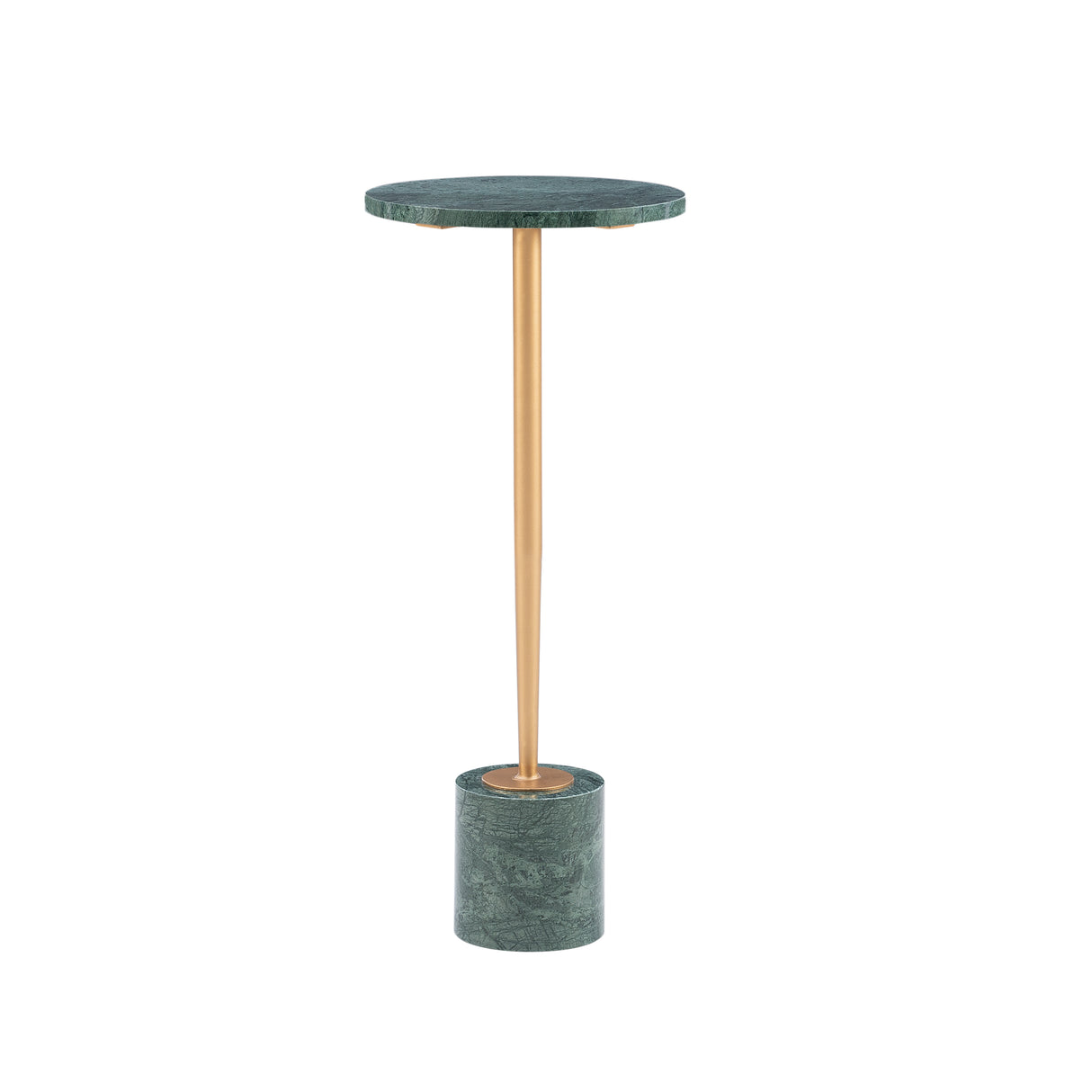 Ayleen Green Marble Gold Drink Table