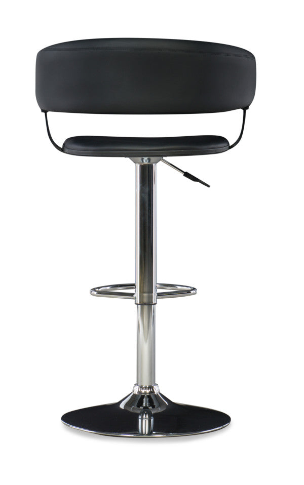 Devan Faux Leather Barrel Bar Stool