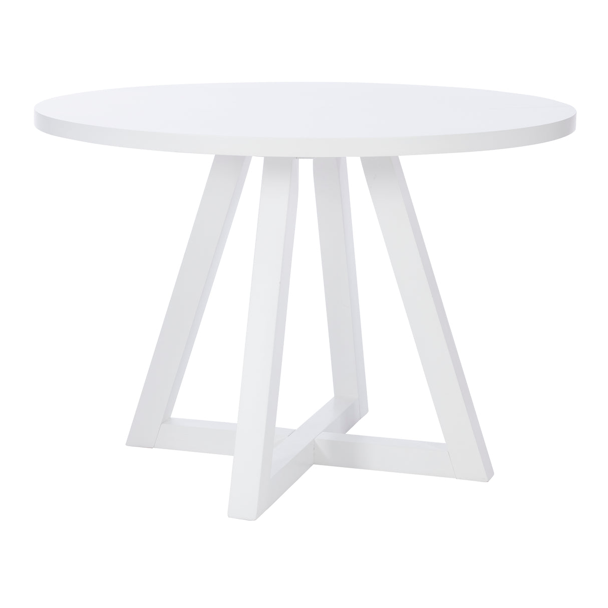 Maui White Round Dining Table