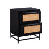 Raphael Cane Two Drawer Table