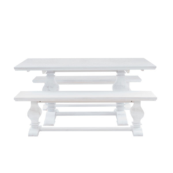 Banks 3 Piece Dining Table 2 Benches