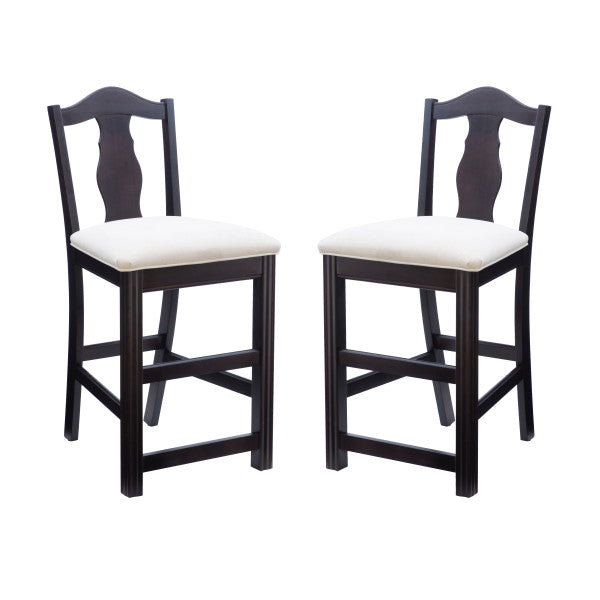 Jax Brown Upholstered Counter Stool (Set of 2)