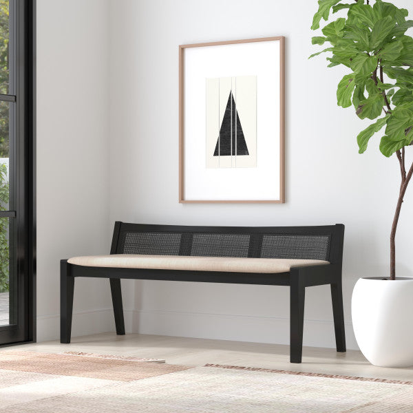Beaux Cane Back Bench