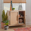 Raphael Cane Cabinet Two Sliding Doors