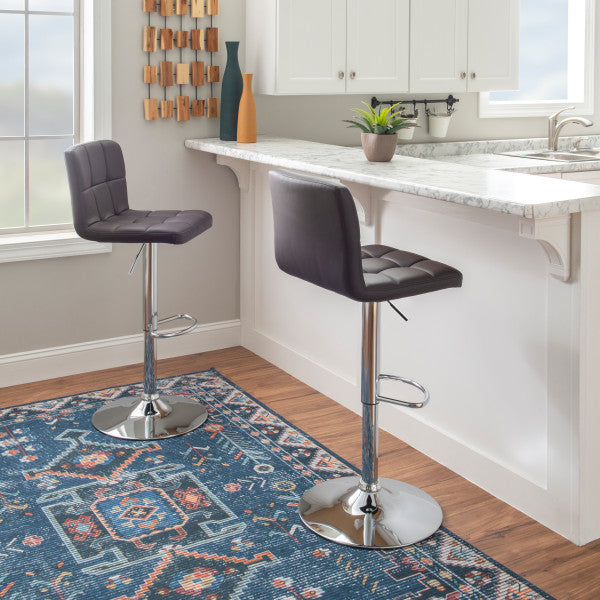 Brandt Faux Leather Bar Stool