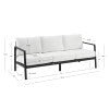 Alora Aluminum 3 Seater Sofa