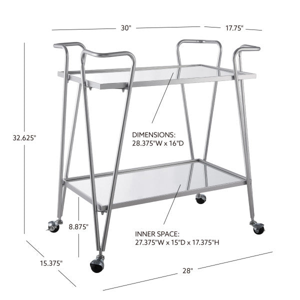 Ellie Metal Bar Cart