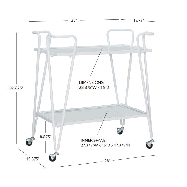 Ellie Metal Bar Cart