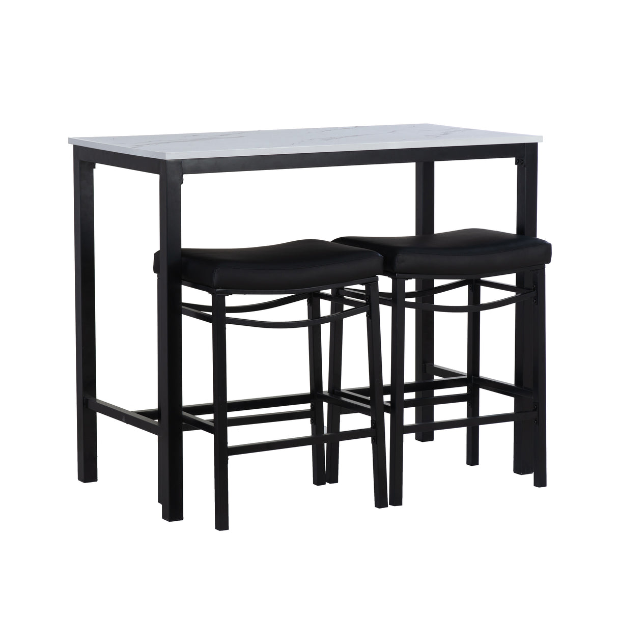 Betty Faux Marble 3 Piece Faux Leather Set