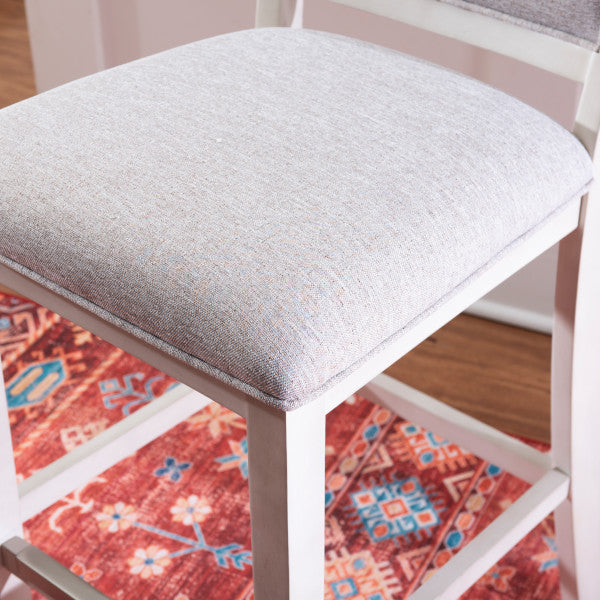 Mckoy White Counter Stools (Set of 2)