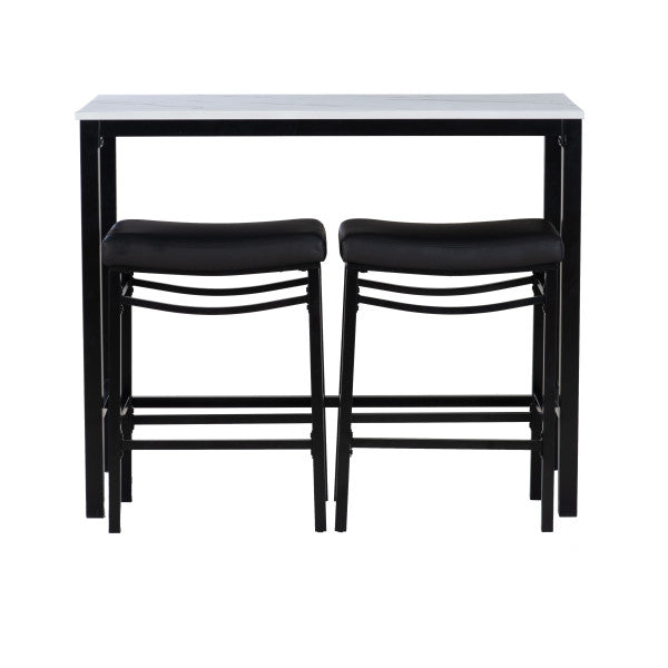 Betty Faux Marble 3 Piece Faux Leather Set