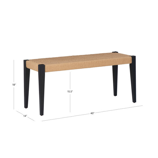 Cosgrove Black Dining Bench