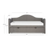 Upholstered Gray Day Bed