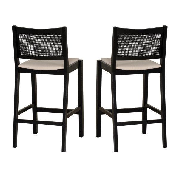 Beaux Cane Stools (Set of 2)
