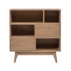 Waves 3 Shelf Bookcase