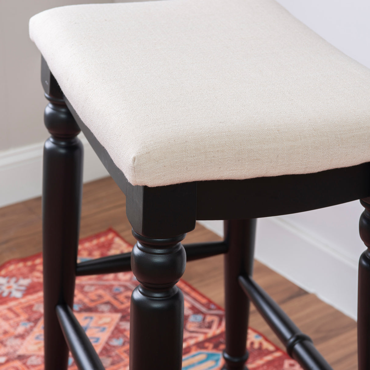 Marino Antique Backless Bar or Counter Stool