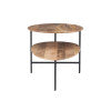 Cleo Natural Black Two-Tiered Coffee Table