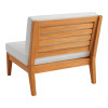 Soha Teak Armless Chair and Corner Chair
