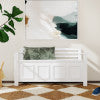 Laredo White Storage Bench