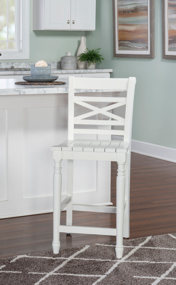 Sullivan White Stool