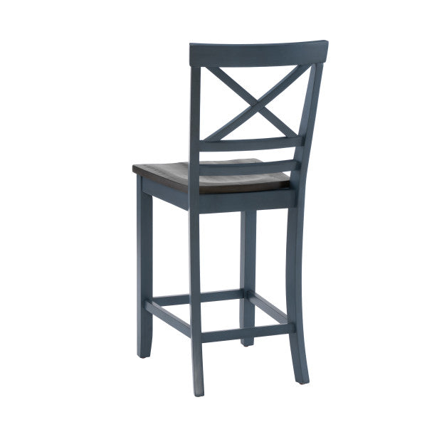 Laurel Blue Counter Stools (Set of 2)