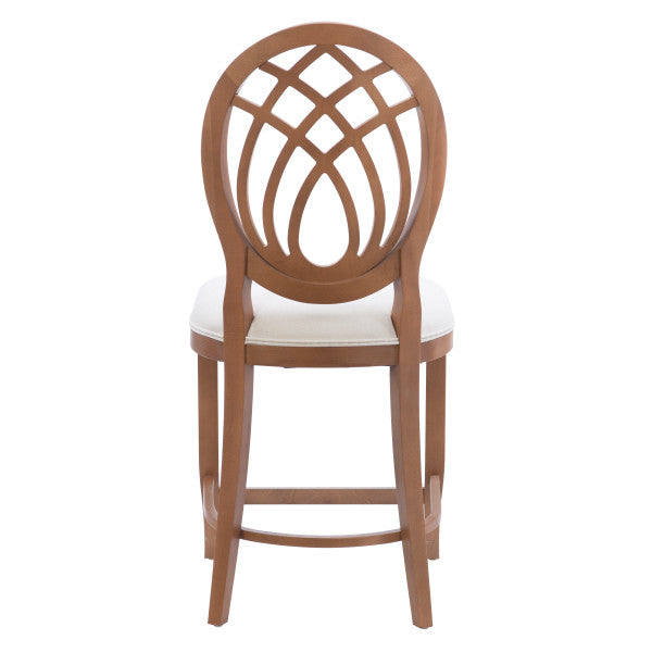 Oakley Brown Counter Stools Upholstered Seat (Set of 2)