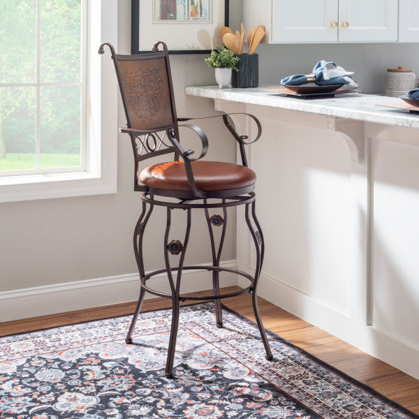 Beatrix Big And Tall Armed Stool