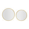 Gia Gold Nested Set of 2 Tables With Mirror