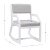 Atlas 2 Position Sled Base Chair White