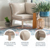Svana Beige or Navy Corner Chair