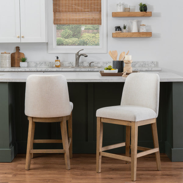 Torres Upholstered Counter Stools (Set of 2)