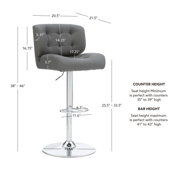 Bridger Gray Bar Stool