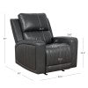 Ingram Gray Power Recliner