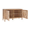 Heidi Natural 2 Door Carved Cabinet