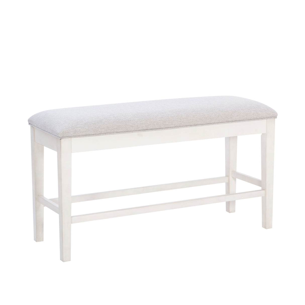 Mckoy White Counter Bench