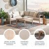Svana Beige or Navy 4PC Sectional Set