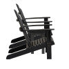 Adirondack Black 2 Chair 1 Table Set