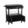Cameron Kitchen Cart Granite Top
