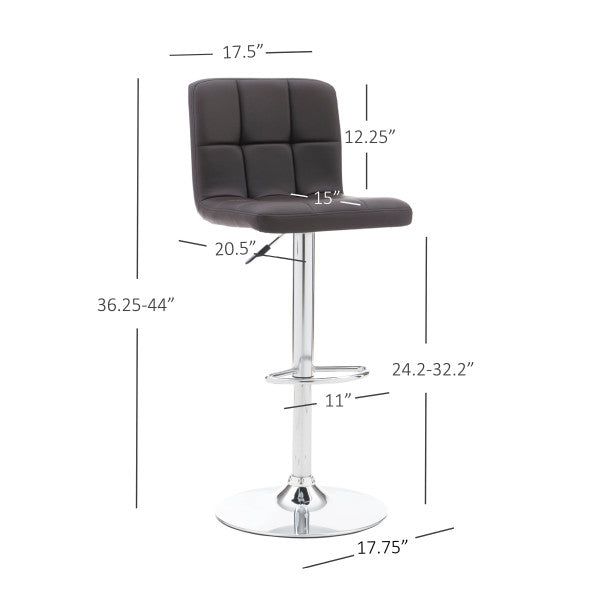 Brandt Faux Leather Bar Stool