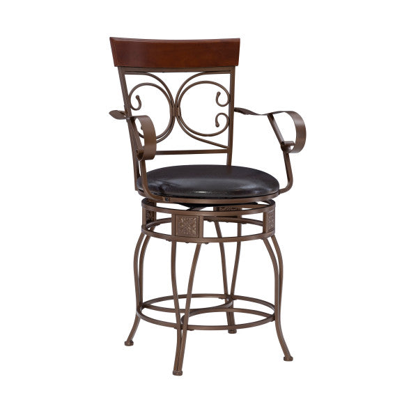 Bria Metal Swivel Big And Tall Stool