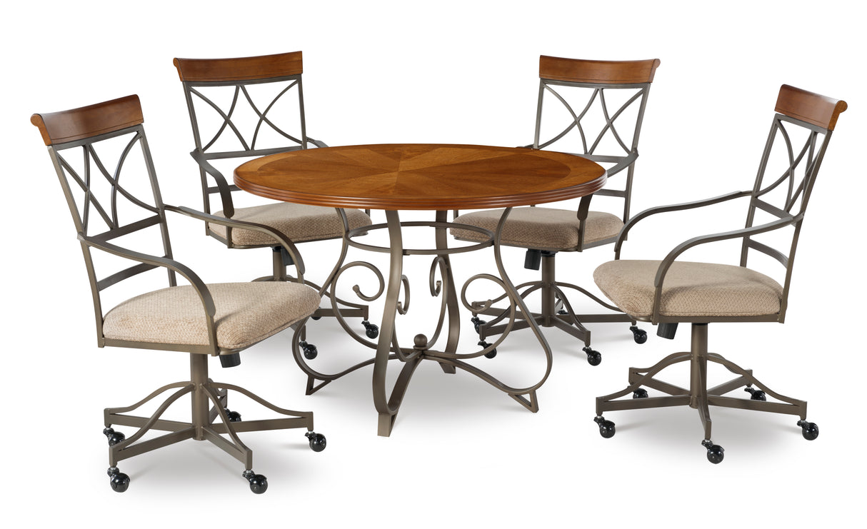 Hamilton Swivel Dining Set 5Pc