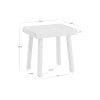 Alora Aluminum Side Table