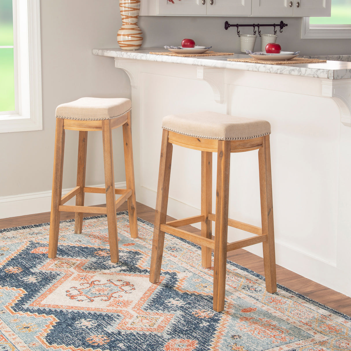 Claridge Linen Stool